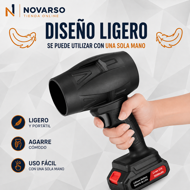 Soplador de aire potente + dos baterías