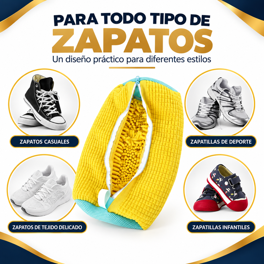 Bolsa para lavar zapatos en lavadora