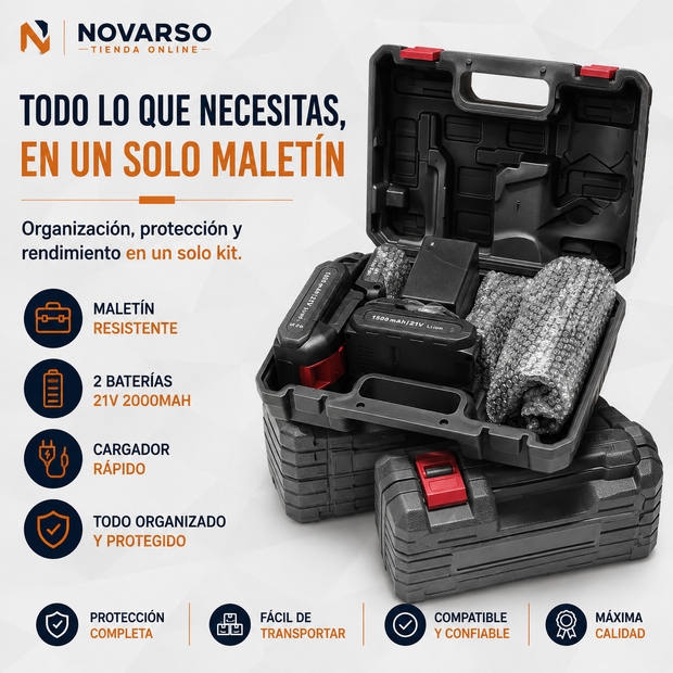 Soplador de aire potente + dos baterías