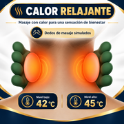 Masajeador shiatsu 4D para cuello y espalda