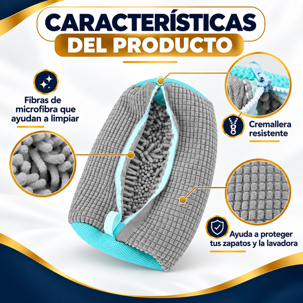 Bolsa para lavar zapatos en lavadora
