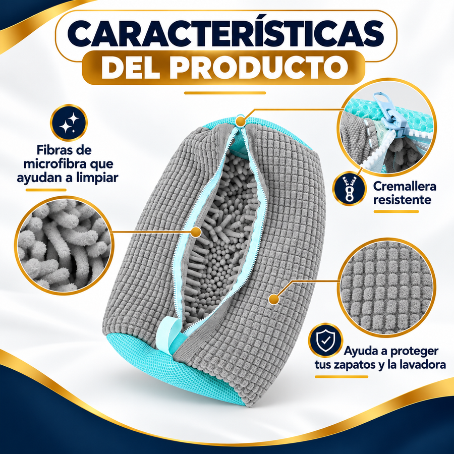 Bolsa para lavar zapatos en lavadora