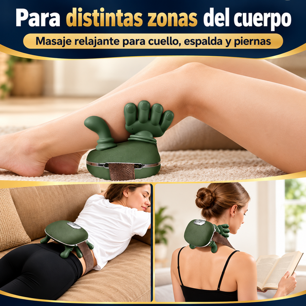 Masajeador shiatsu 4D para cuello y espalda