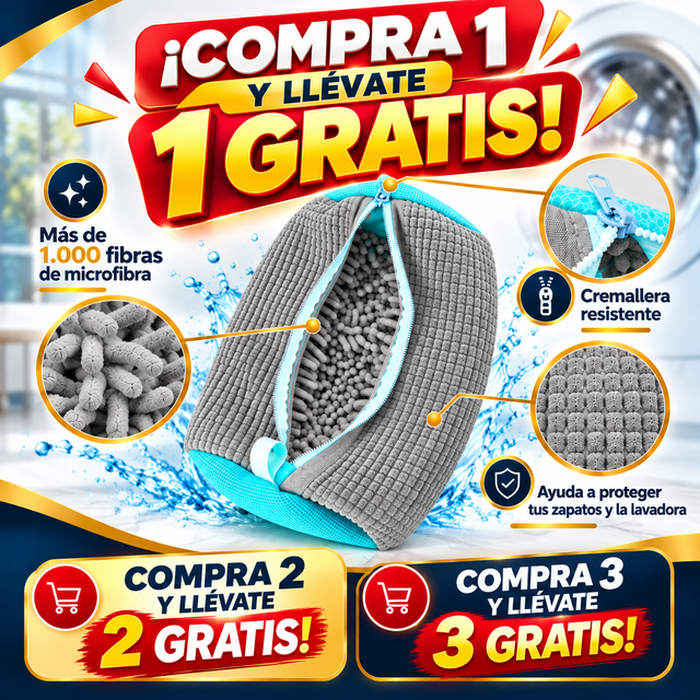 Bolsa para lavar zapatos en lavadora