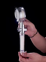 Cabezal de Ducha LED y Cepillo Desenredador