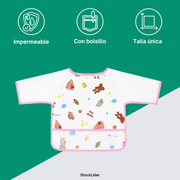 Babero delantal impermeable para bebé