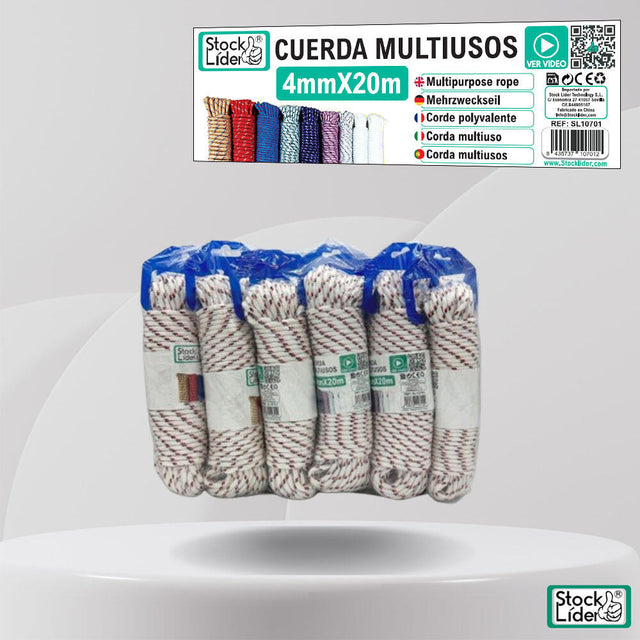 Cuerda multiusos 4mm x 20m resistente