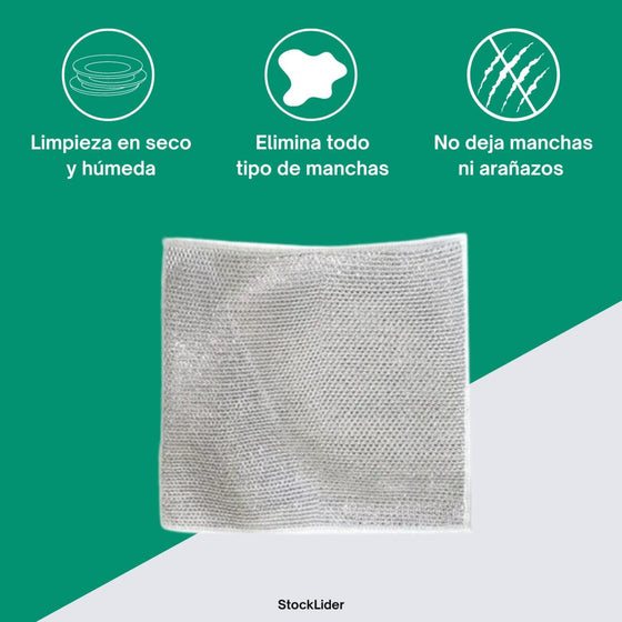 Paño de alambre reutilizable para cocina