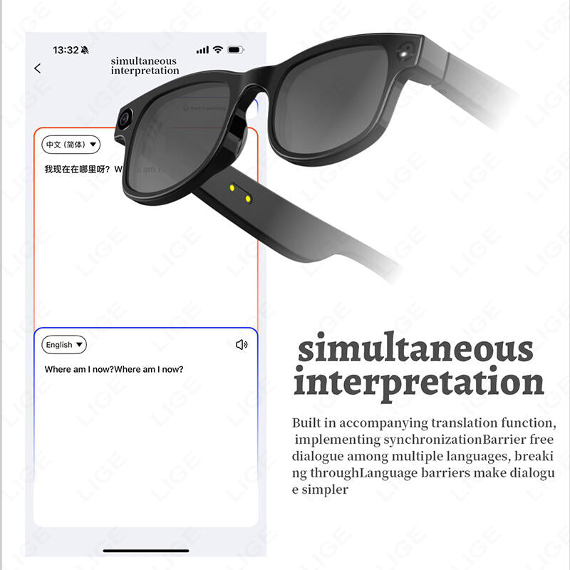 Gafas inteligentes Bluetooth con traducción