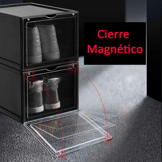 Cajas de zapatos apilables transparentes