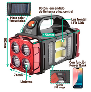Lámpara solar portátil multifunción LED