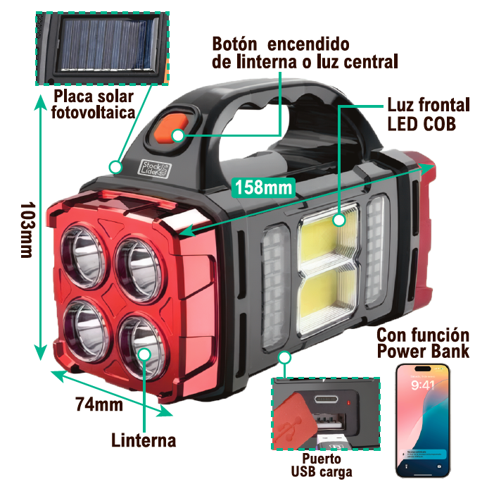 Luz portátil para cada imprevisto