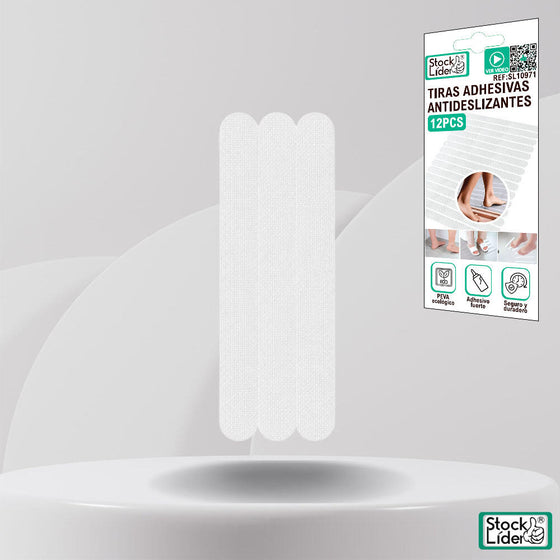 Tiras adhesivas antideslizantes transparentes