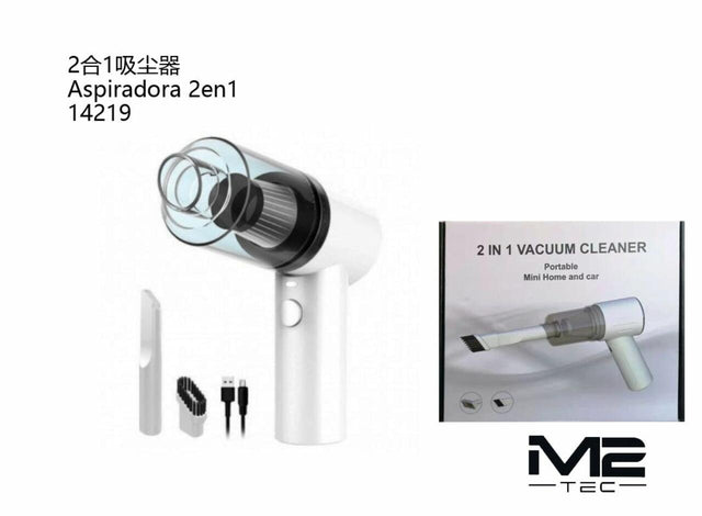 Aspirador 2 en 1 compacto blanco
