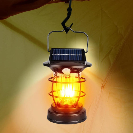 Lámpara solar de camping con sensor