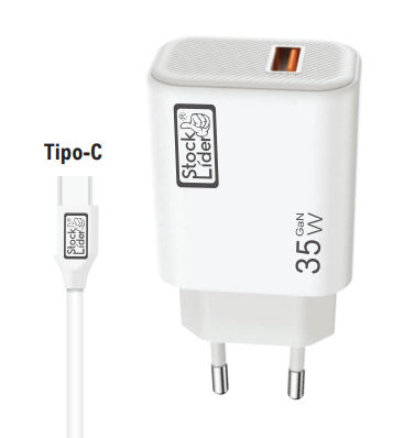 Cargador USB Tipo C 35W con cable
