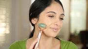 Rodillo facial de jade vibratorio