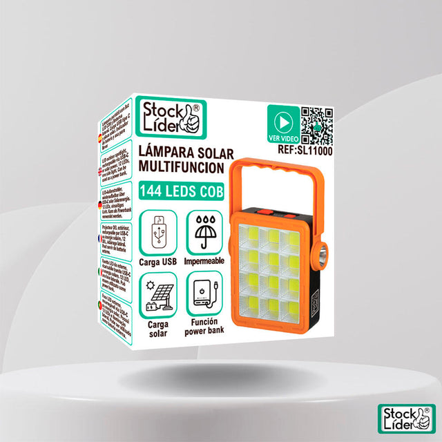 Lámpara solar multifunción portátil