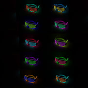 Gafas de luz a pilas para fiestas