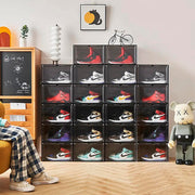 Cajas para sneakers apilables 4 unidades
