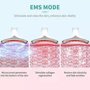 Masajeador antiarrugas facial LED 7 luces