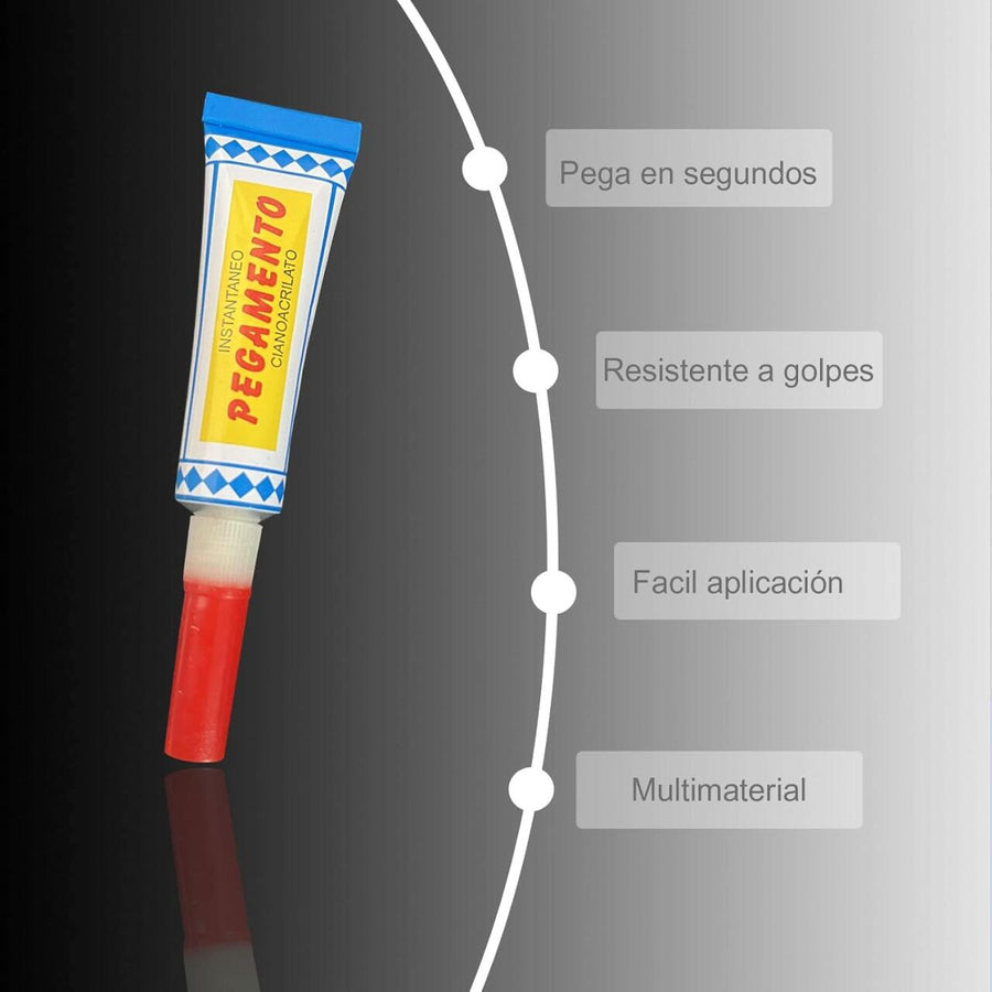 Pegamento cianoacrilato instantáneo fuerte