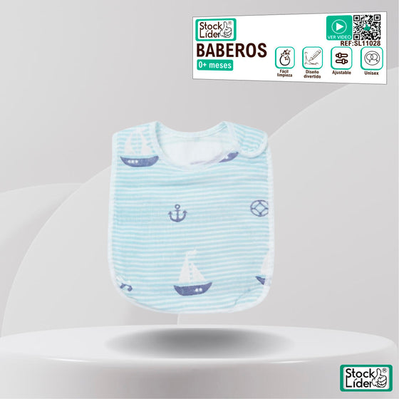 Baberos para bebé ajustables y cómodos