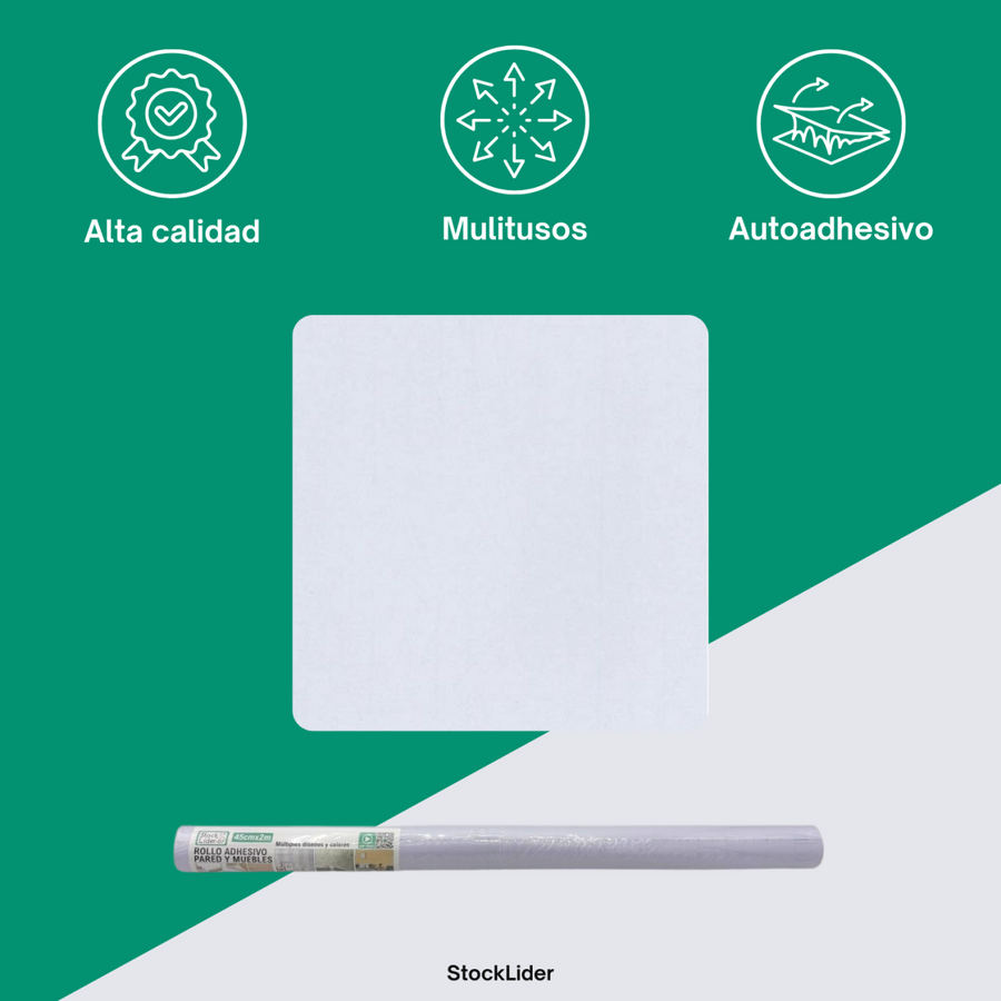 Rollo adhesivo pared y muebles 45x2 m