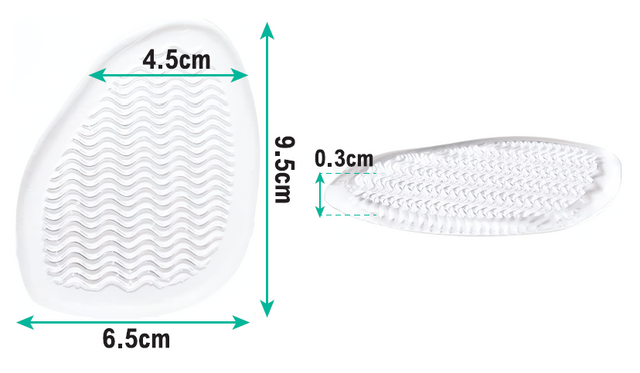 Plantillas de gel para pies cómodos