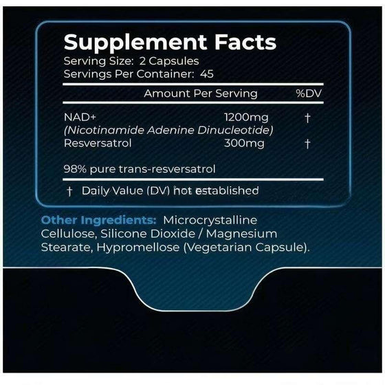 NAD Resveratrol Suplemento liposomal