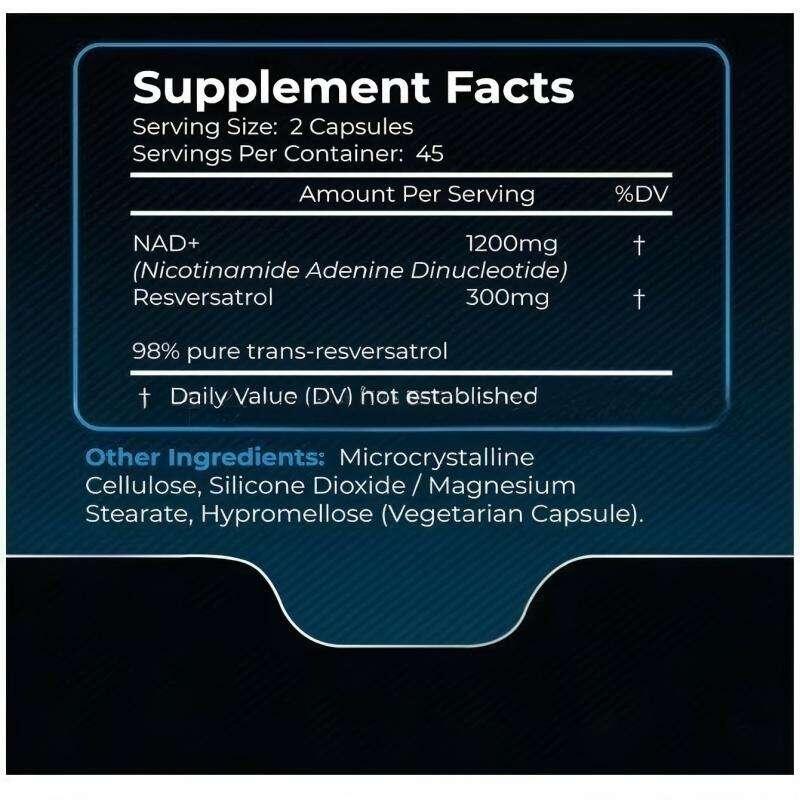 NAD Resveratrol Suplemento liposomal
