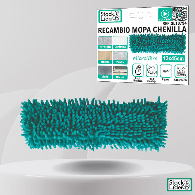 Recambio de mopa chenilla de microfibra