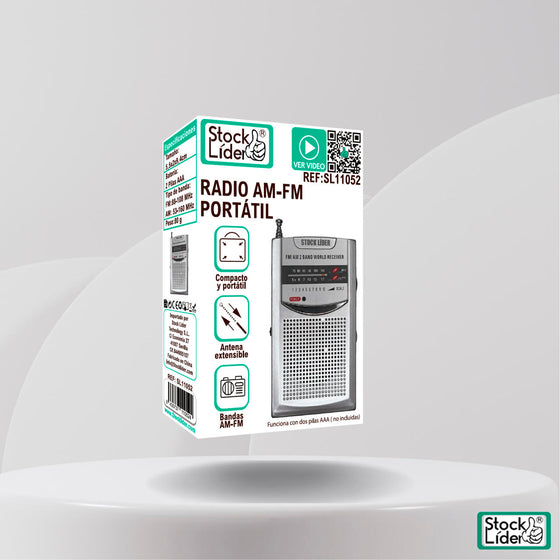 Radio AM FM portátil compacta