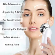Masajeador facial antiarrugas en casa
