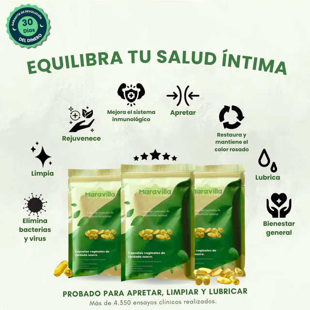 Cápsulas íntimas mal olor y frescura