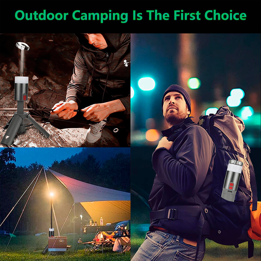 Luz de emergencia recargable camping