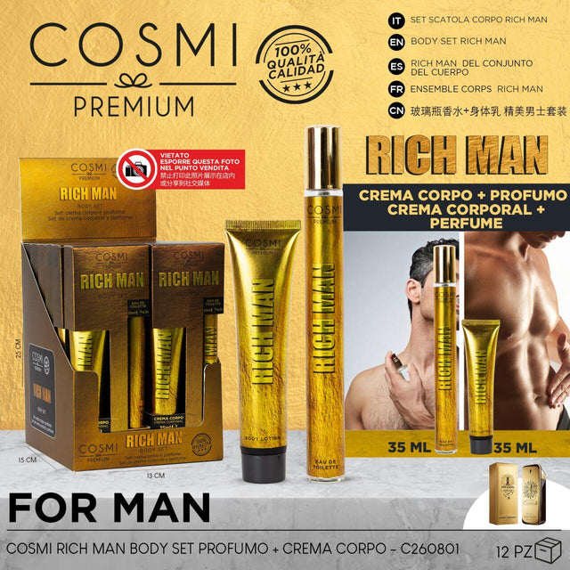 Set cuidado corporal hombre con perfume