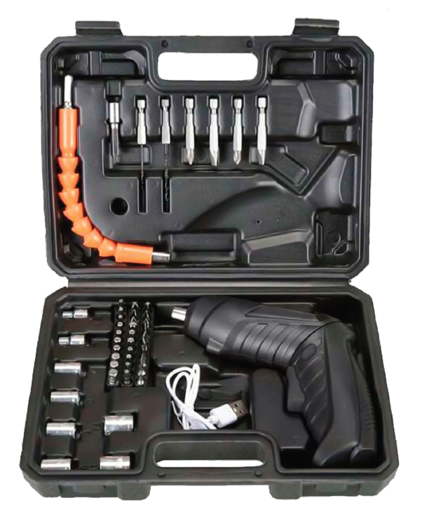 Set destornillador 47 piezas inalámbrico