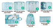Set de bolsas de viaje organizadoras