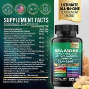 Sea Moss Black Seed Ashwagandha natural