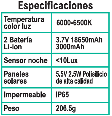Farola solar 48 LED COB con sensor PIR