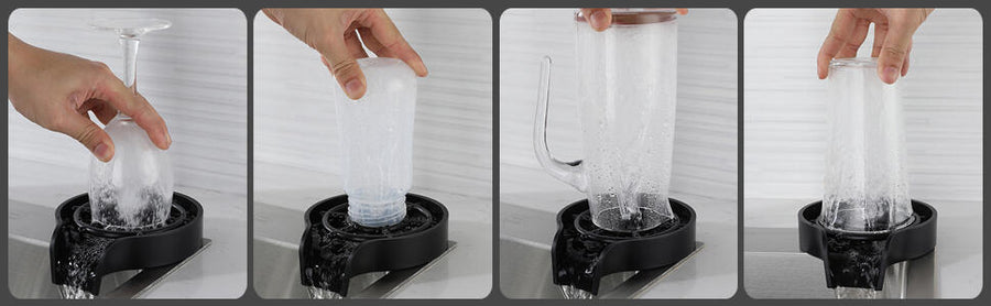 Limpiador de vaso automático para cocina