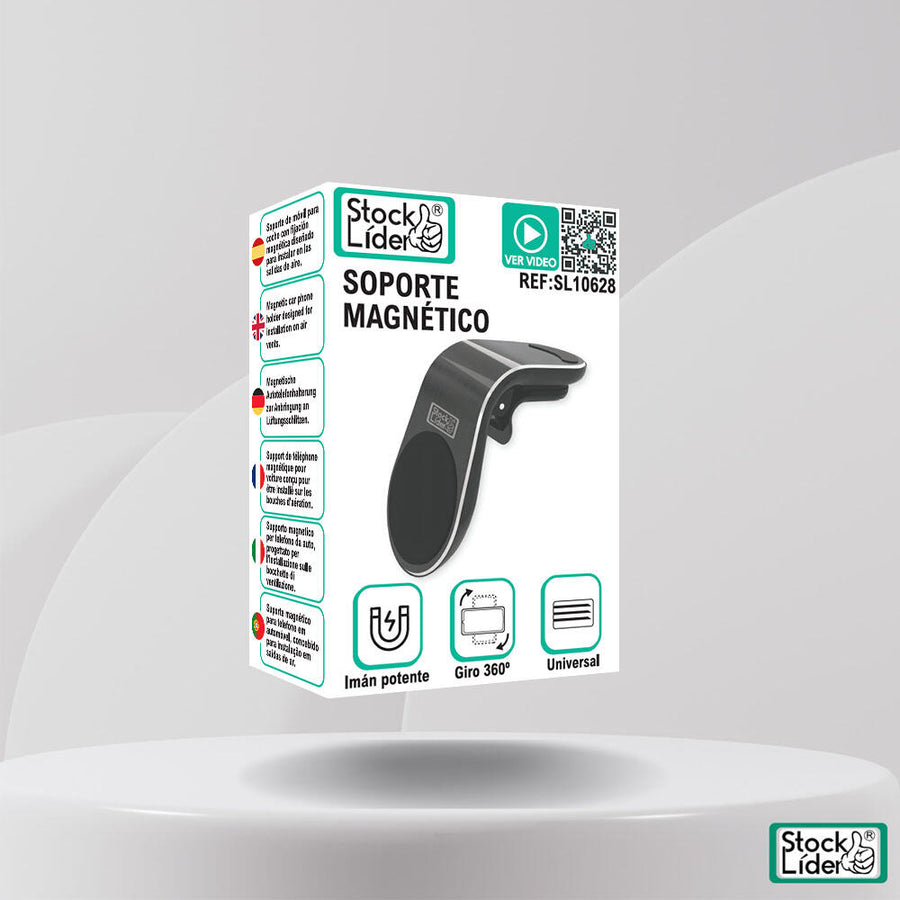 Soporte magnético móvil coche rejilla