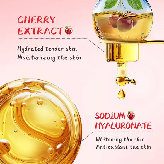 Mascarilla facial hidratante de cereza