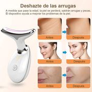 Masajeador antiarrugas facial LED 7 luces