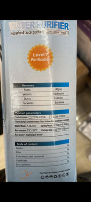 Filtro de agua para grifo compacto
