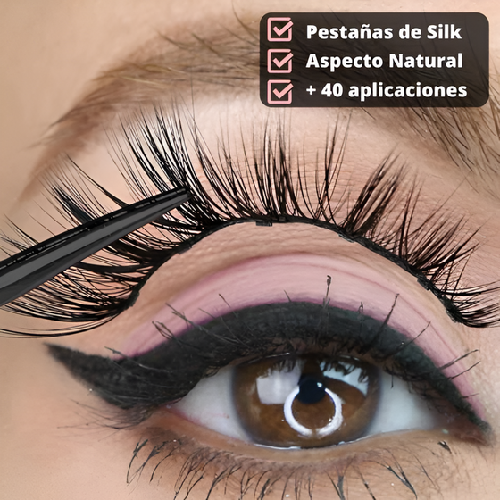 Pestañas postizas autoadhesivas reutilizables