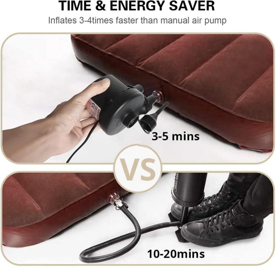 Inflador eléctrico portátil 2 en 1