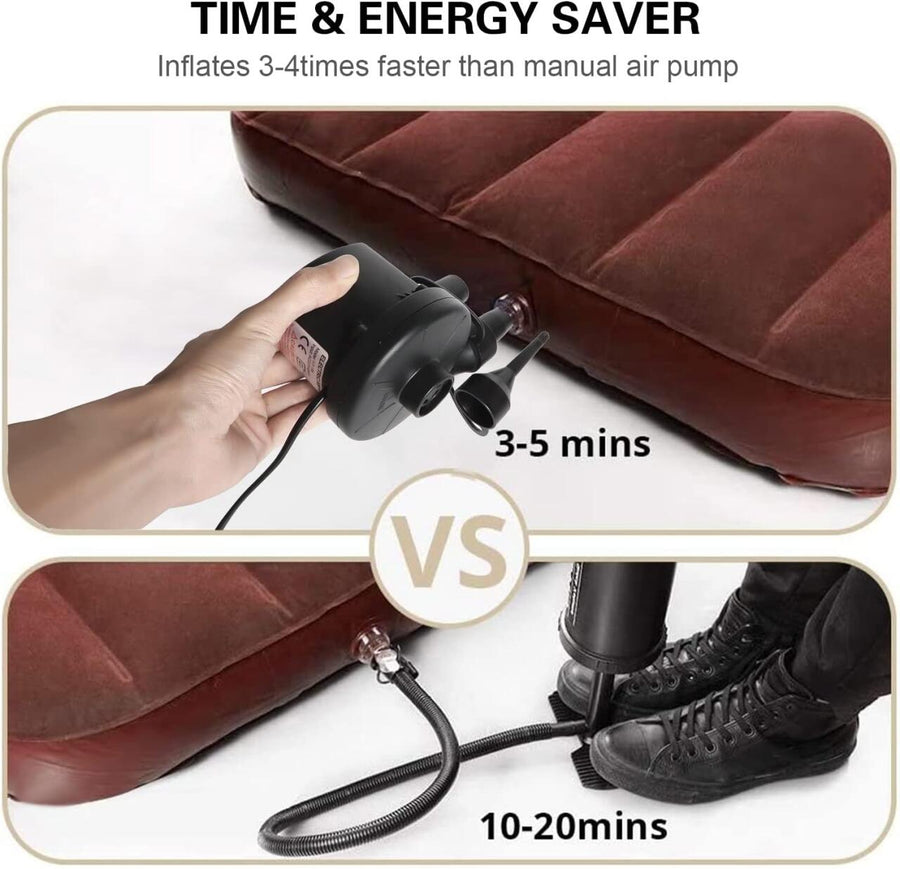 Inflador eléctrico portátil 2 en 1