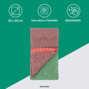 Paño de cocina doble capa absorbente